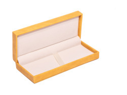 Pudełko prezentowe zamszowe żółte