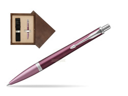 Długopis Parker Urban Premium  Dark Purple CT w pudełku drewnianym Wenge Single Ecru
