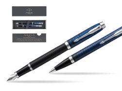Zestaw prezentowy Parker pióro wieczne + długopis IM Blue Origin Edycja Specjalna