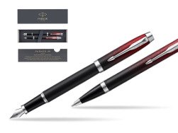 Zestaw prezentowy Parker pióro wieczne + długopis IM Red Ignite Edycja Specjalna