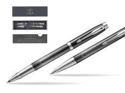 Zestaw prezentowy Parker pióro kulkowe  + długopis IM Metallic Pursuit Edycja Specjalna
