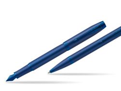 Zestaw Prezentowy Parker Pióro wieczne + Długopis IM PROFESSIONALS MONOCHROME BLUE