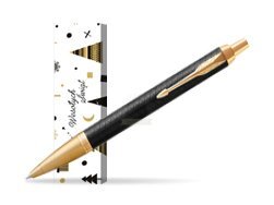 Długopis Parker IM Premium Czarny GT w obwolucie Śnieżny dar