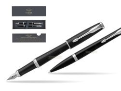 Zestaw Prezentowy Parker Pióro wieczne + Długopis Urban Black Cab CT