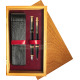 Pudełko drewniane Honey Double Bordo 