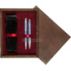 Pudełko drewniane Wenge Double Bordo Pudełko drewniane Wenge Double Bordo