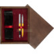 Pudełko drewniane Wenge Double Bordo Pudełko drewniane Wenge Double Bordo