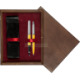 Pudełko drewniane Wenge Double Bordo Pudełko drewniane Wenge Double Bordo