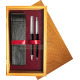 Pudełko drewniane Honey Double Bordo 