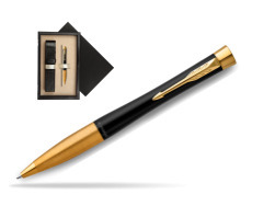 Długopis Parker Urban Twist Muted Black GT w pudełku drewnianym Czerń Single Ecru