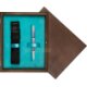 Pudełko drewniane Wenge Single Turkus Pudełko drewniane Wenge Single Turkus