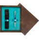 Pudełko drewniane Wenge Single Turkus Pudełko drewniane Wenge Single Turkus
