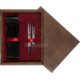 Pudełko drewniane Wenge Double Bordo Pudełko drewniane Wenge Double Bordo