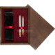 Pudełko drewniane Wenge Double Bordo Pudełko drewniane Wenge Double Bordo