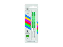 Wkłady do długopisów Parker Quinkflow zielone M - 2 sztuki