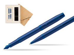 Zestaw Prezentowy Parker Pióro wieczne + Długopis IM PROFESSIONALS MONOCHROME BLUE w pudełku Jubileusz 2