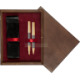 Pudełko drewniane Wenge Double Bordo Pudełko drewniane Wenge Double Bordo