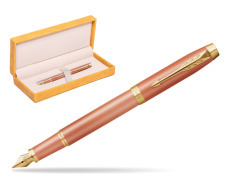 Pióro wieczne Parker IM RITUALS ORANGE GT w żółtym pudełku zamszowym