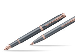 Zestaw Parker Pióro wieczne + Długopis IM TURQUOISE SLATE