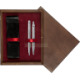 Pudełko drewniane Wenge Double Bordo Pudełko drewniane Wenge Double Bordo