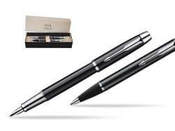 Zestaw prezentowy Parker pióro + długopis IM Czarny CT