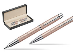 Zestaw prezentowy Parker pióro + długopis IM PREMIUM Różowy CT w pudełku classic pure black