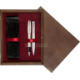 Pudełko drewniane Wenge Double Bordo Pudełko drewniane Wenge Double Bordo