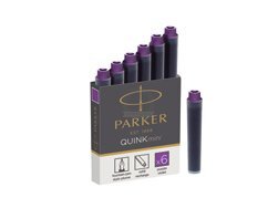 Naboje do pióra wiecznego Parker purpurowe mini (6 szt)