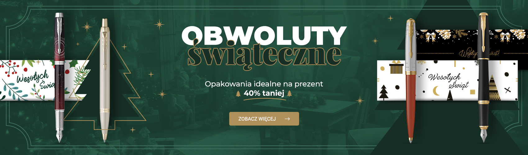 Świąteczne obwoluty Parker -40% !