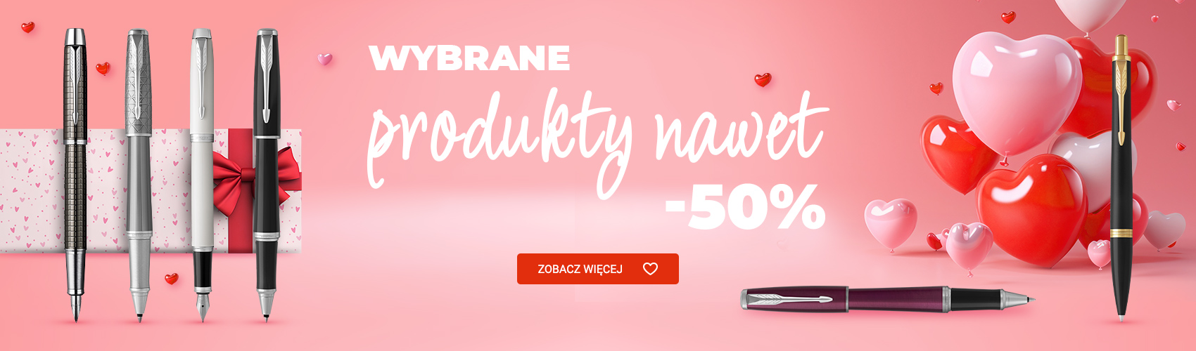 Walentynkowa promocja na wybrane produkty - rabat 50%
