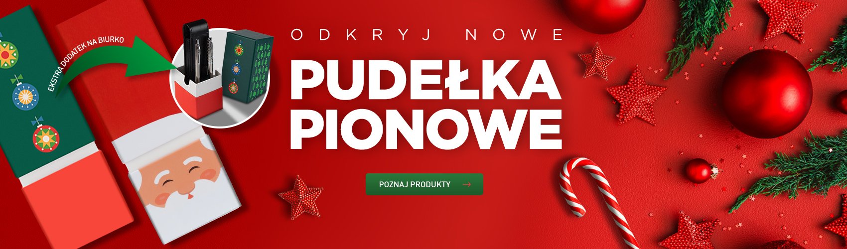 Pudełka Parker na biurko święta