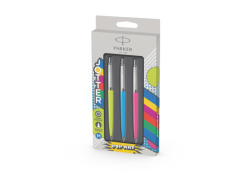 Zestaw Parker Jotter Trio Pop Art Originals Lime & Sky Blue & Hot Pink