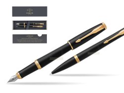 Zestaw Prezentowy Parker Pióro wieczne + Długopis Urban Muted Black GT T2016