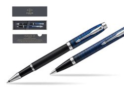 Zestaw prezentowy Parker pióro kulkowe + długopis IM Blue Origin Edycja Specjalna