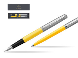 Zestaw Prezentowy Parker Pióro Wieczne + Długopis Jotter Originals Żółty
