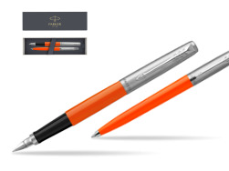 Zestaw Prezentowy Parker Pióro Wieczne + Długopis Jotter Originals Orange