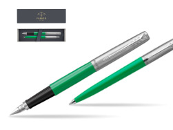Zestaw Prezentowy Parker Pióro Wieczne + Długopis Jotter Originals Zielony