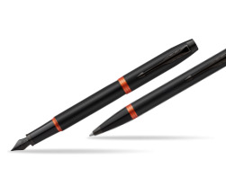 Zestaw prezentowy Parker Pióro wieczne + Długopis IM PROFESSIONALS VIBRANT RING Flame Orange