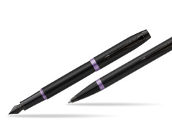Zestaw Prezentowy Parker pióro wieczne + długopis IM PROFESSIONALS VIBRANT RING Amethyst Purple